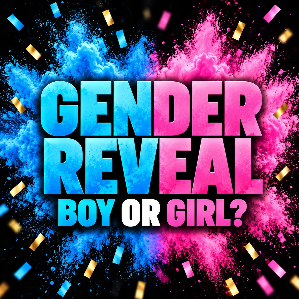 Gender reveal mobile billboard campaign example