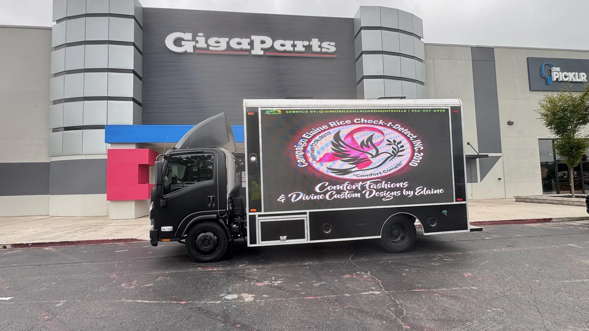 Mobile Billboard Huntsville campaign