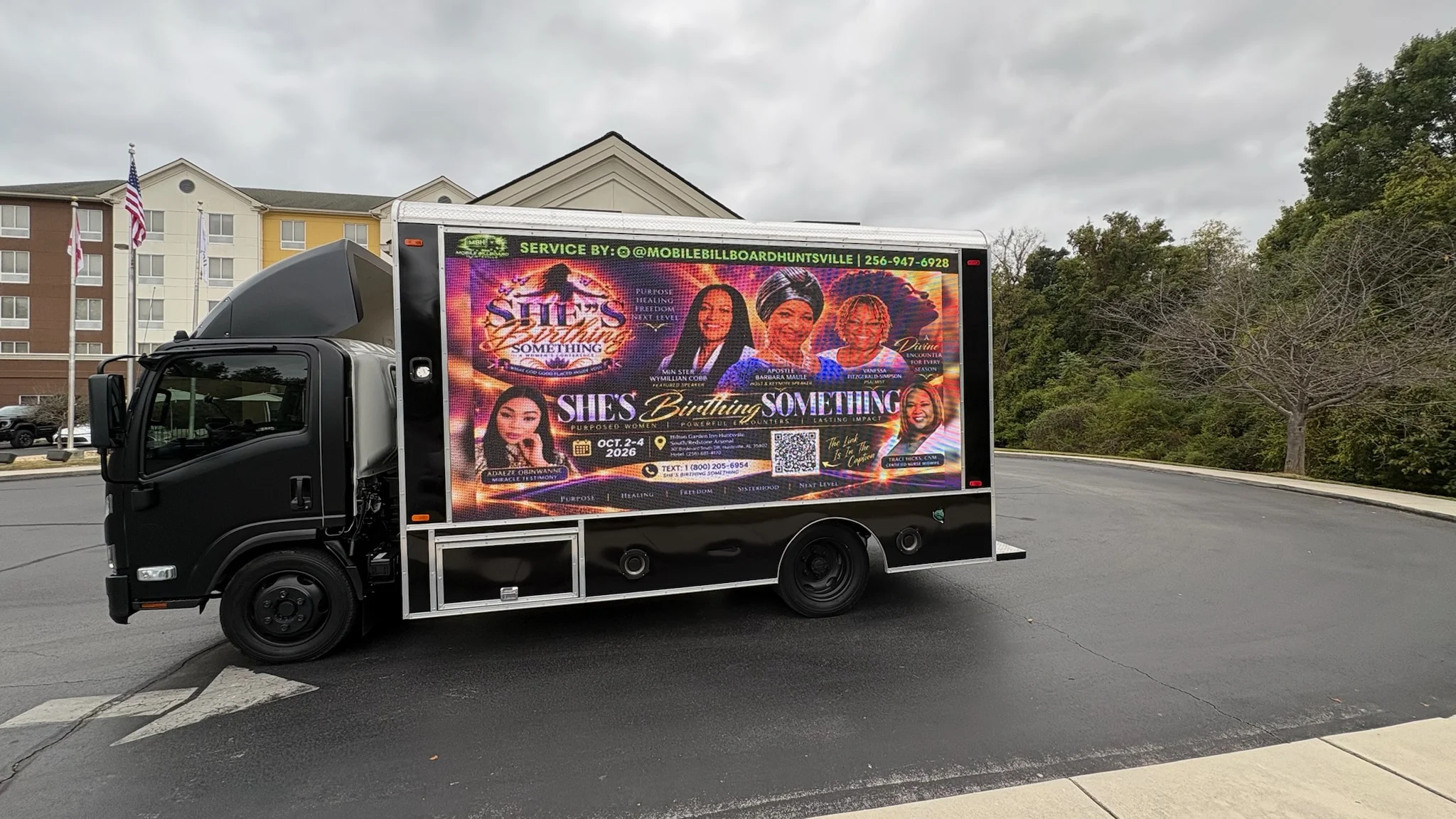 Mobile Billboard Huntsville campaign